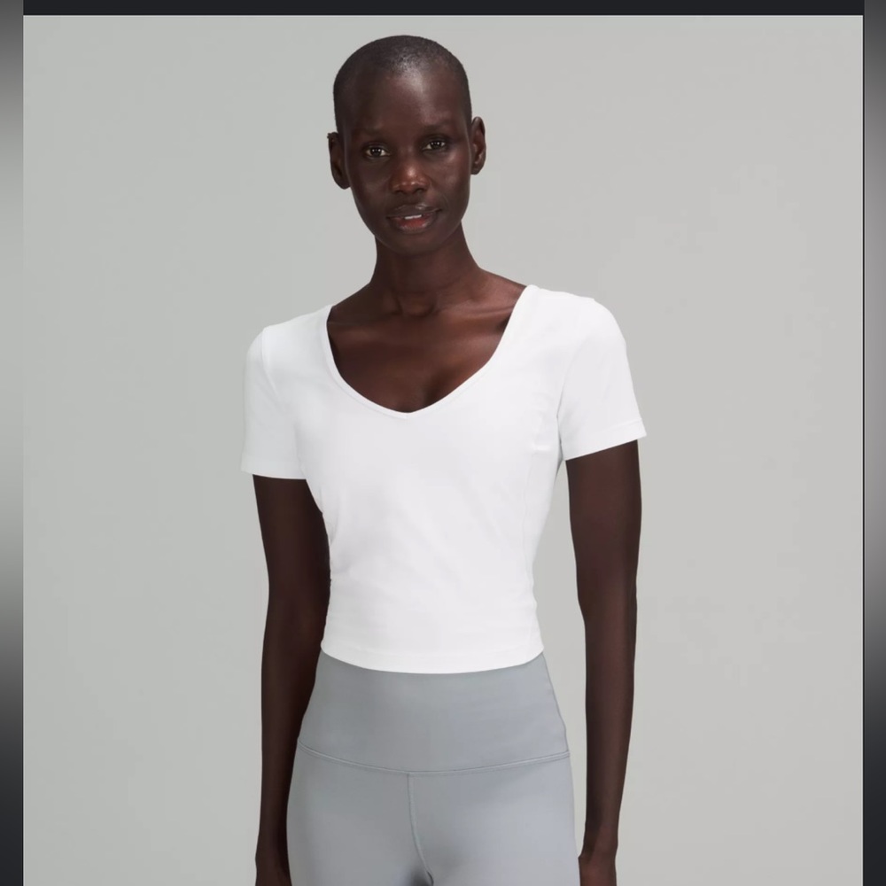 LuLu White Align tee